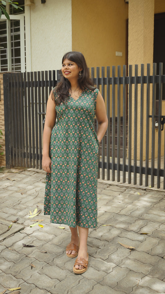 The Bloom Dress - Garden Green