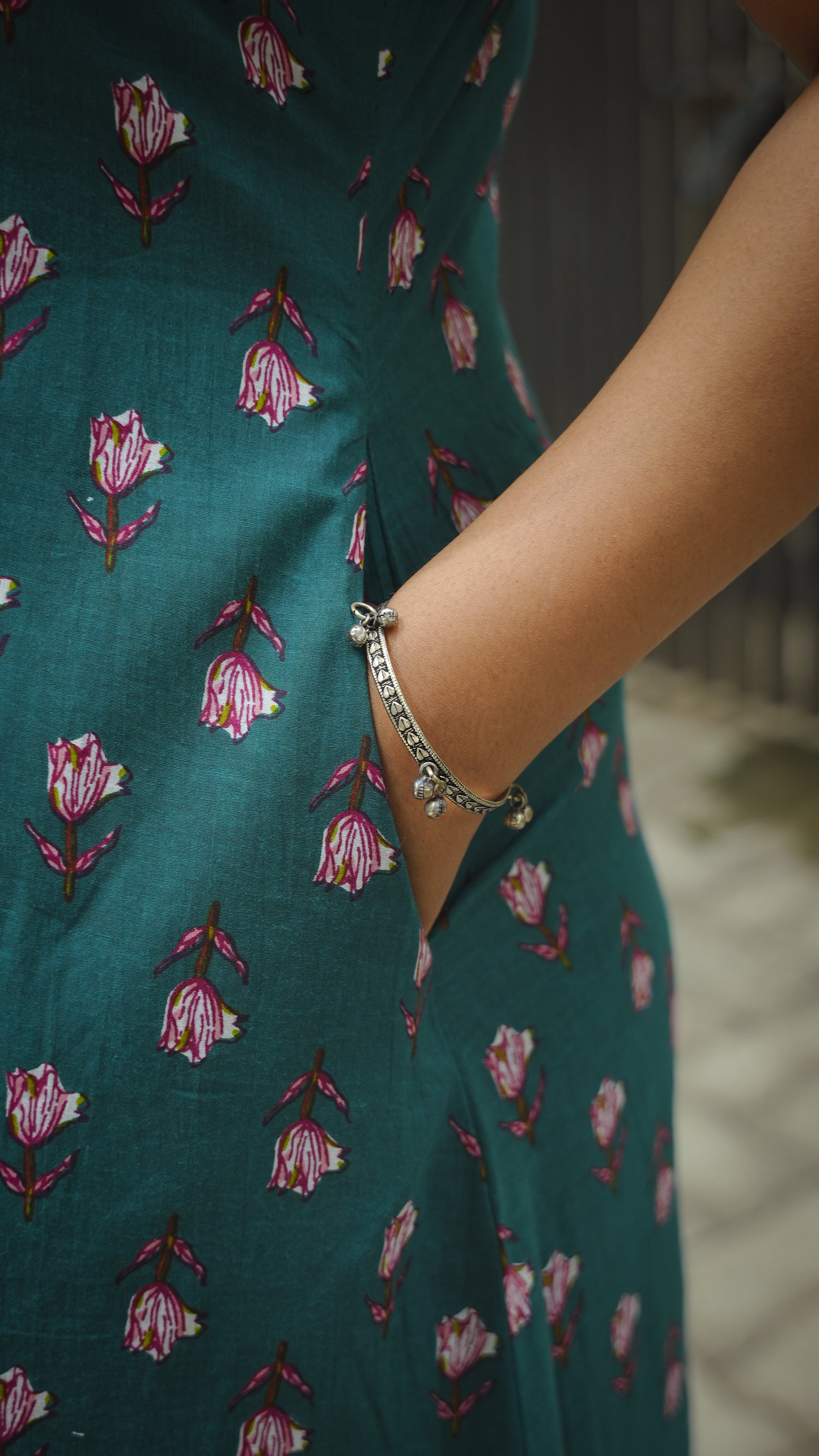 The Bloom Dress - Teal Blossom