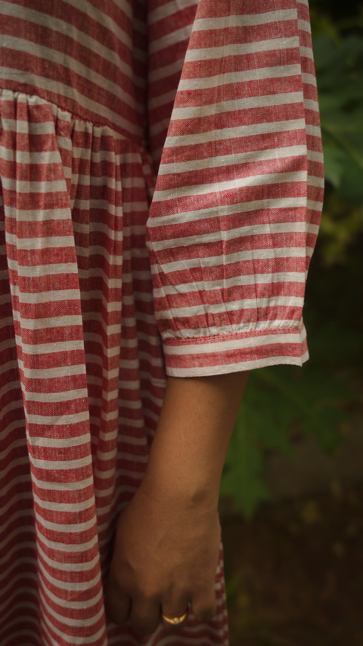 The Meadow Dress - Rose stripe
