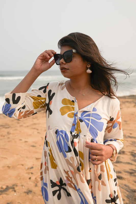 The Cafe Dress - Sandy Waves