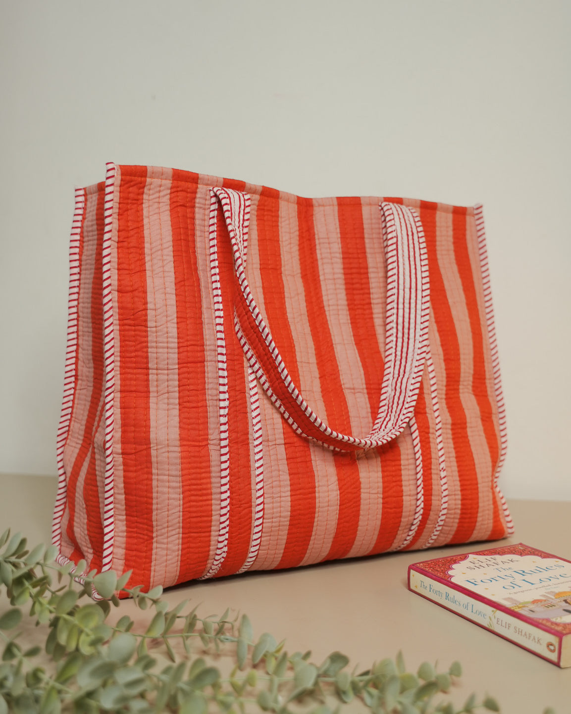 The Sunday Tote - Coral