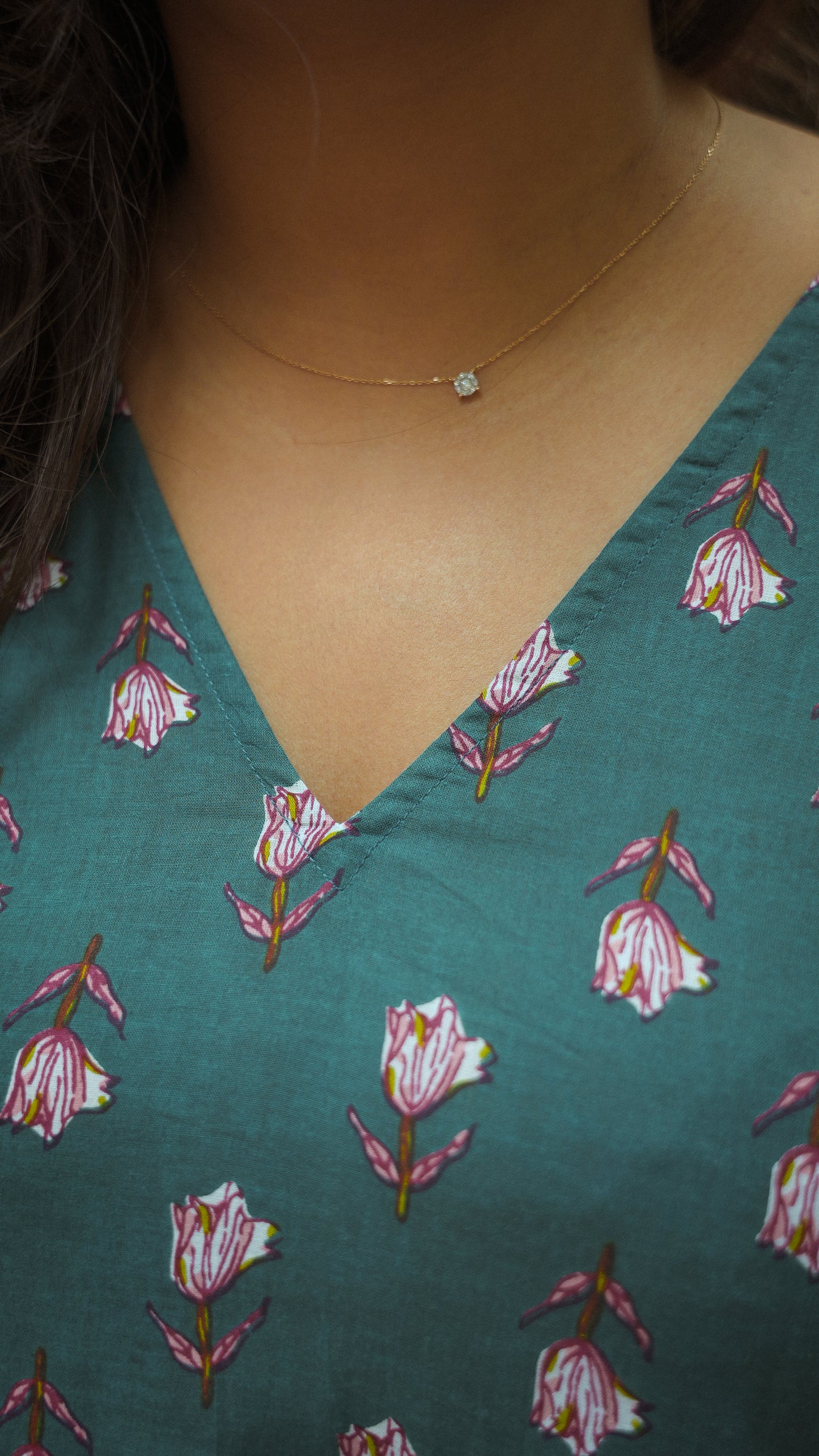 The Bloom Dress - Teal Blossom