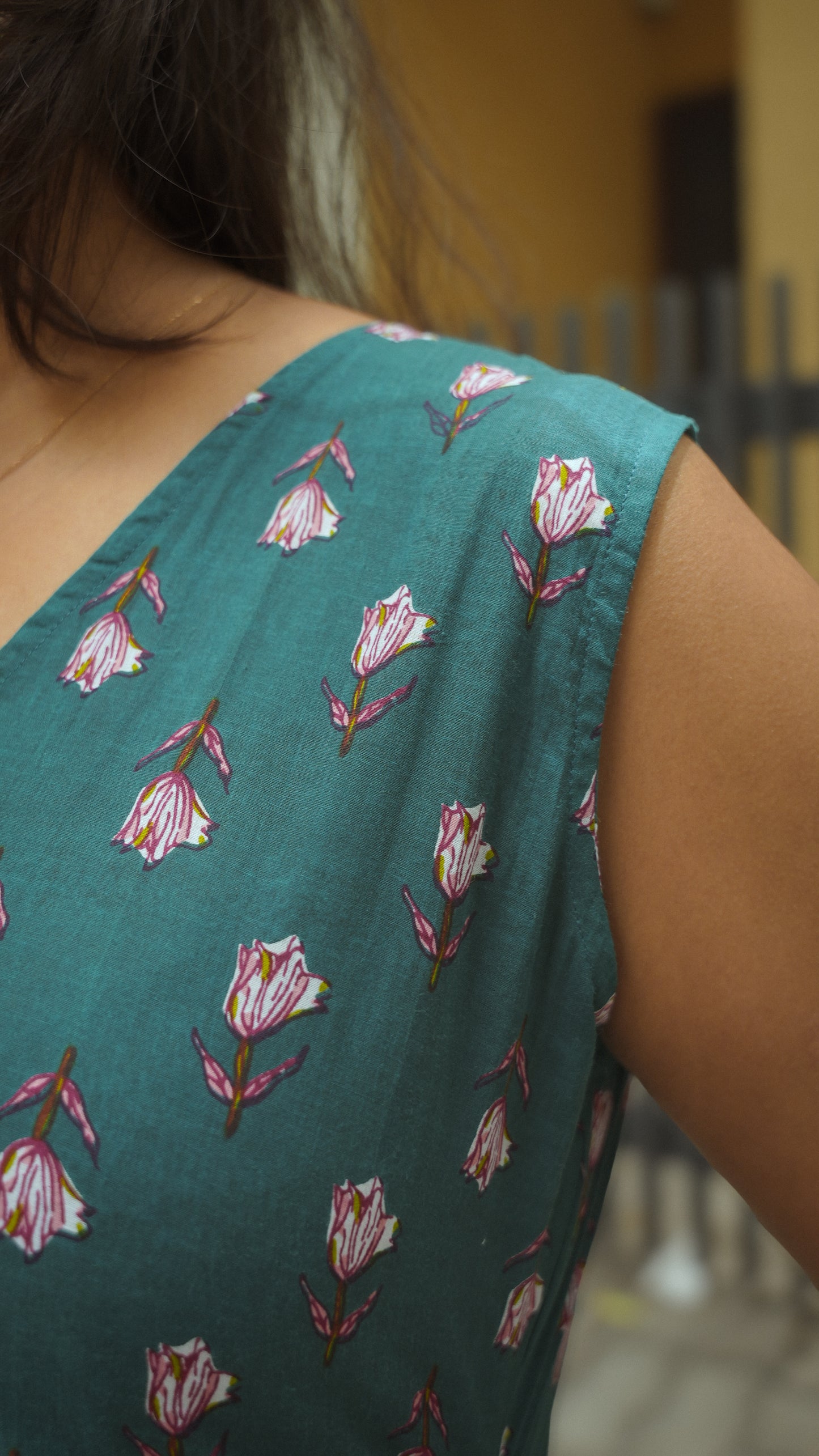 The Bloom Dress - Teal Blossom