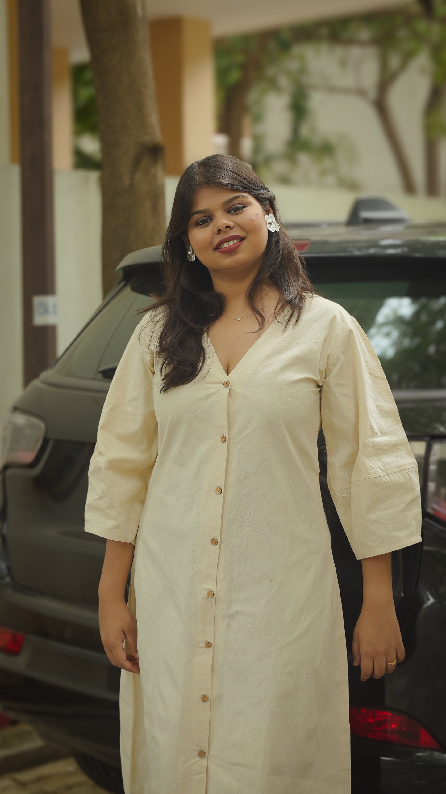 The Poise Dress - BEIGE