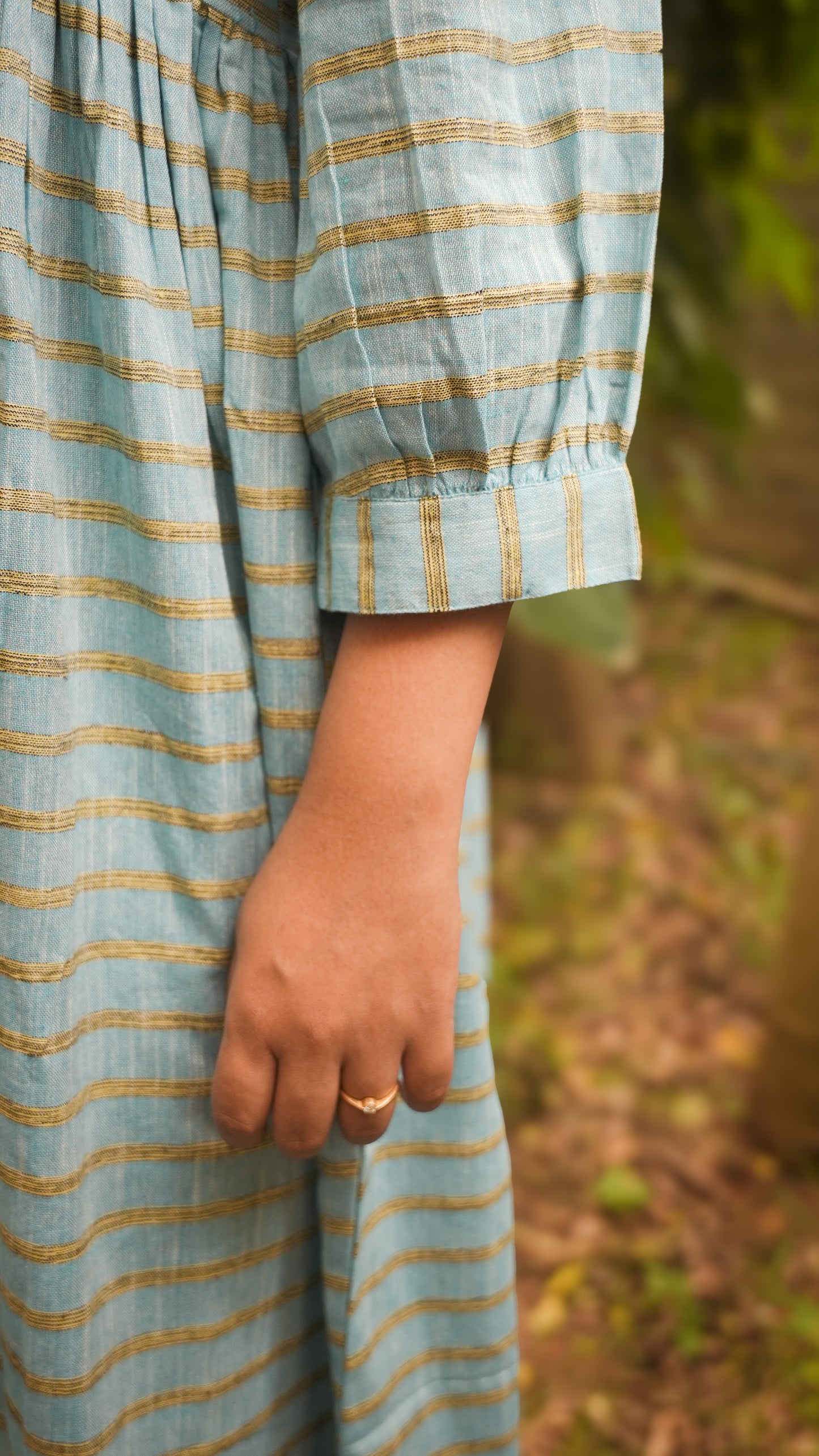 The Meadow Dress - Sky Stripe