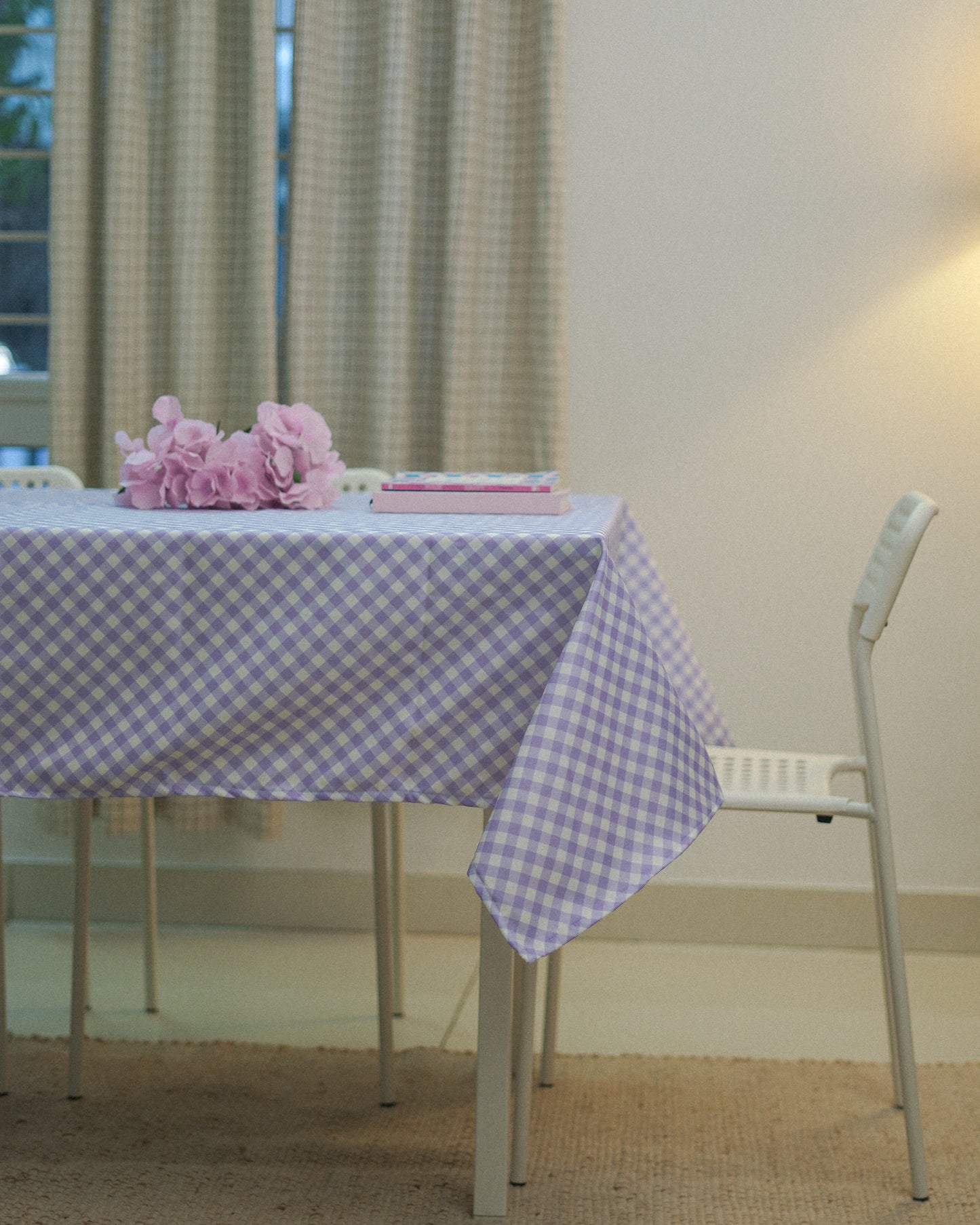 Checks Table Cloth - Gingham - Lavender