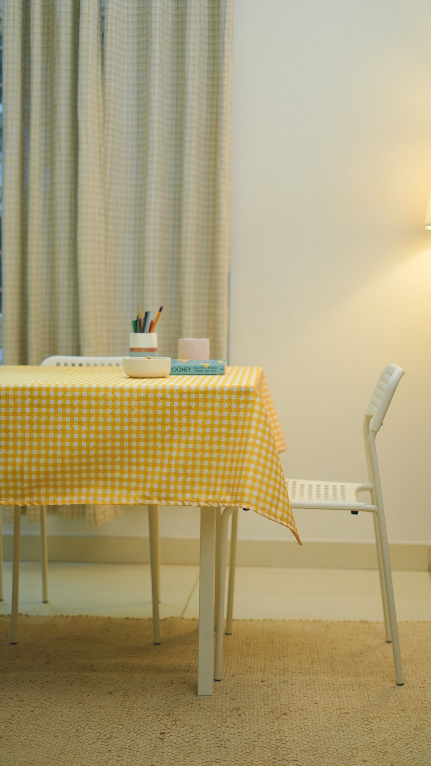 Checks Table Cloth - Gingham - Yellow