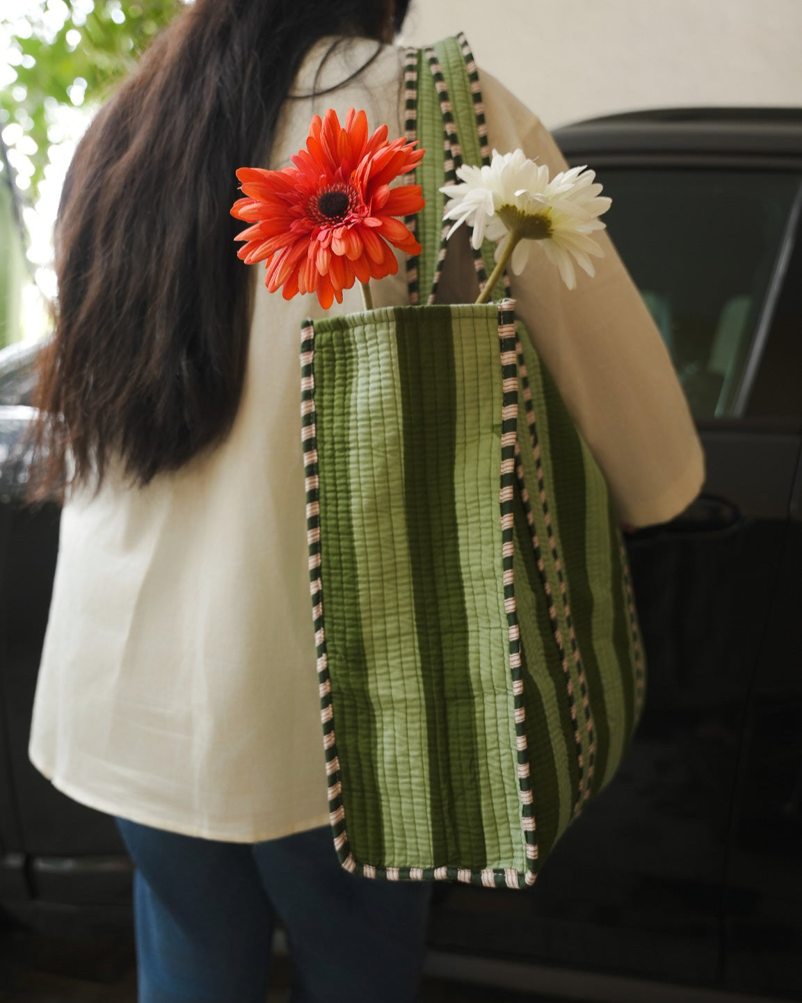 The Sunday Tote -  Sage