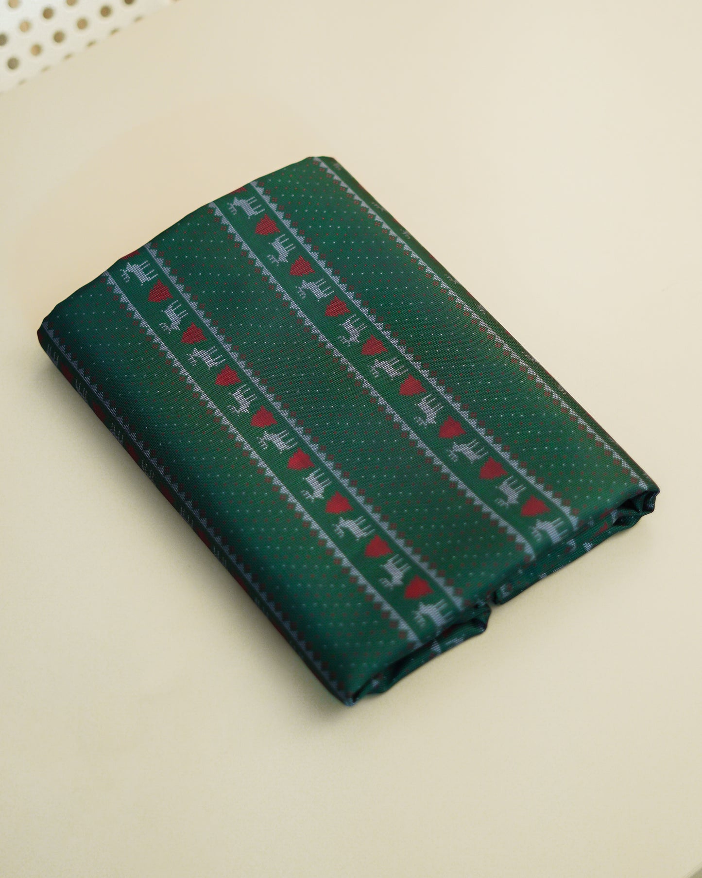 Christmas Table Cloth - Reindeer - Dark Green