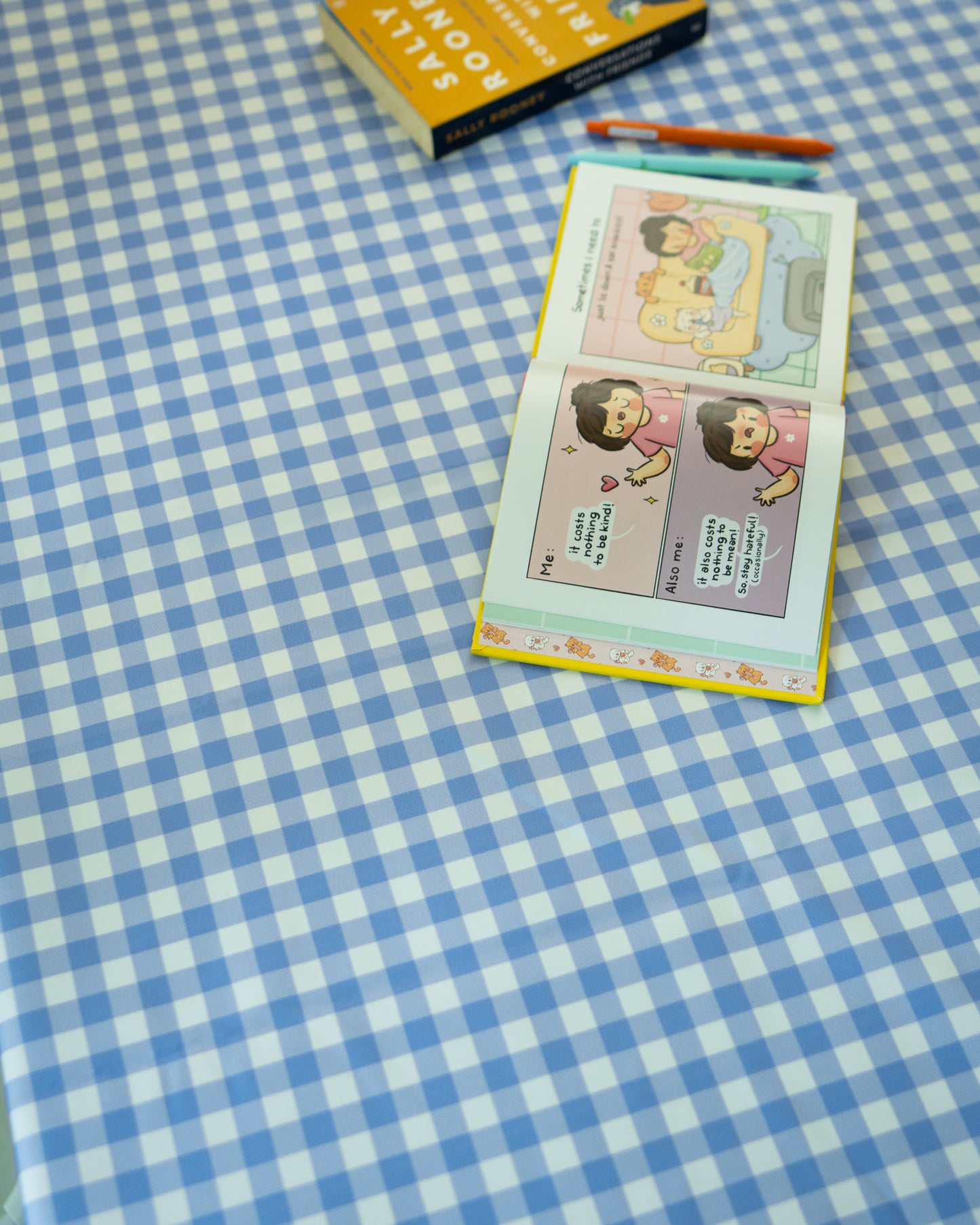 Checks Table Cloth - Gingham - Periwinkle
