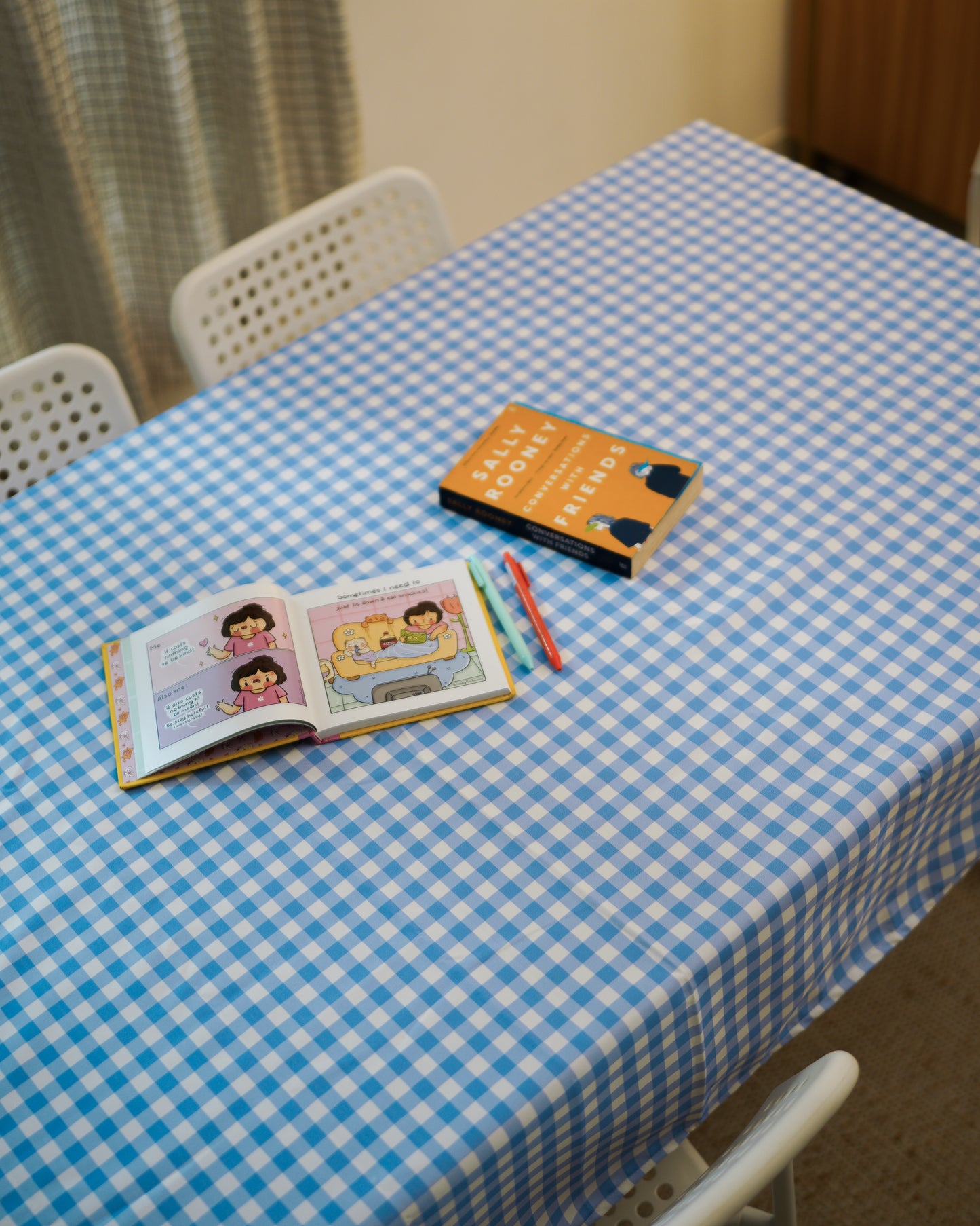Checks Table Cloth - Gingham - Periwinkle
