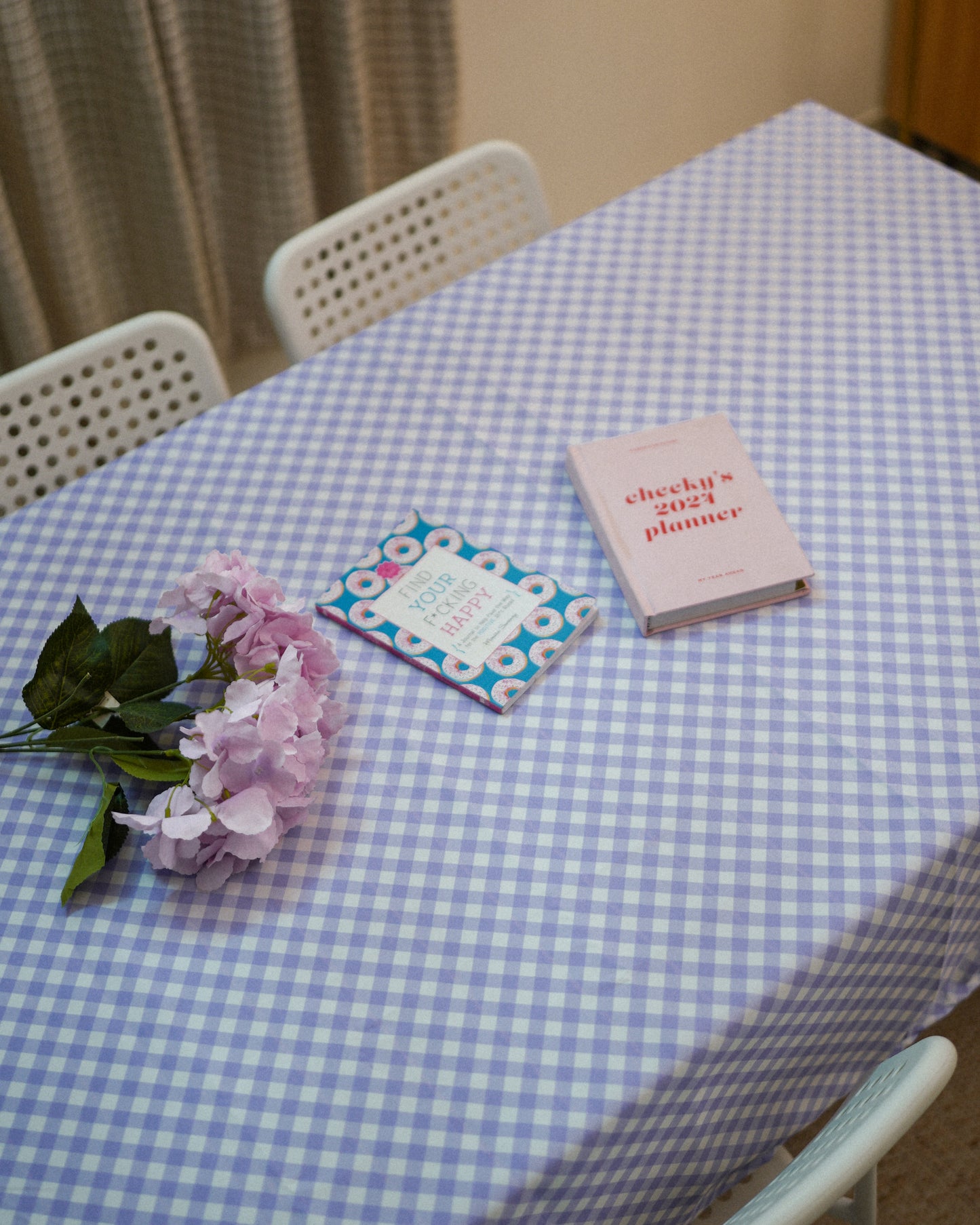 Checks Table Cloth - Gingham - Lavender