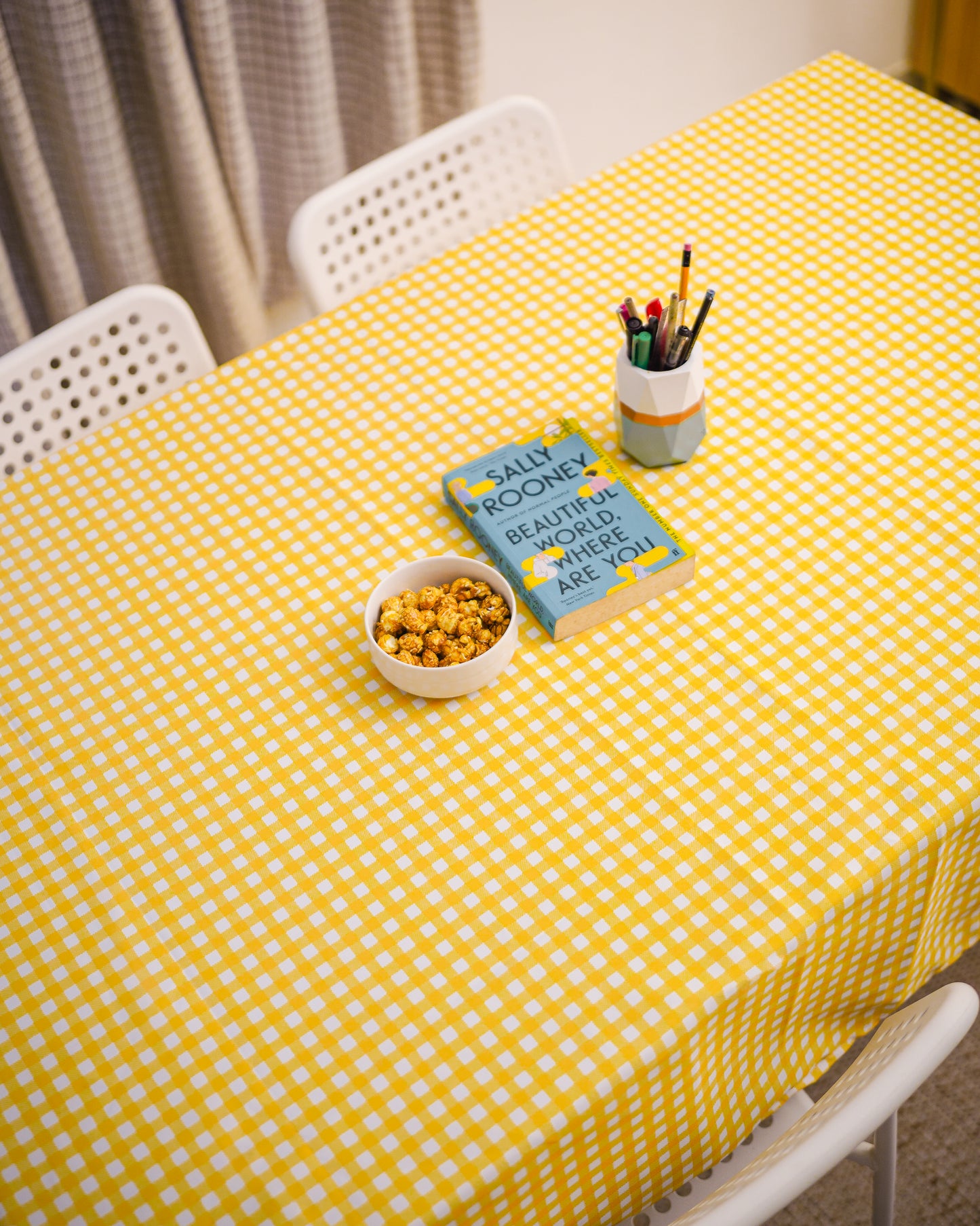 Checks Table Cloth - Gingham - Yellow
